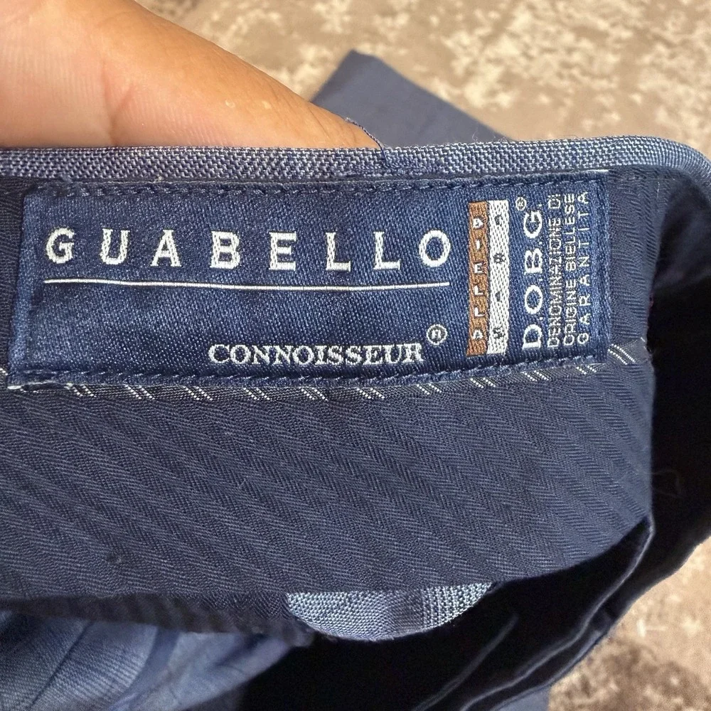 Banana Republic Pants Mens 34x30 Blue Guabello Plaid Standard Fit Wool Luxury